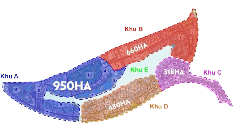 Mặt bằng phân khu A Vinhomes Green Paradise