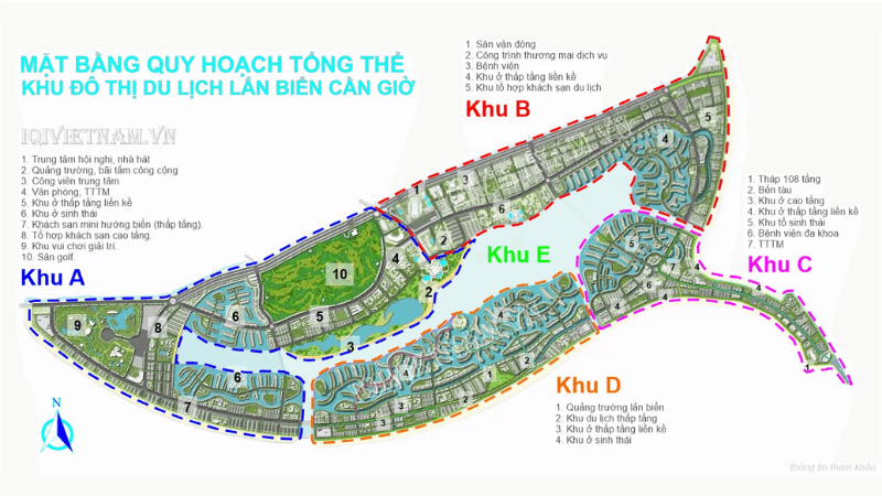 Mặt bằng quy hoạch phân khu B Vinhomes Green Paradise