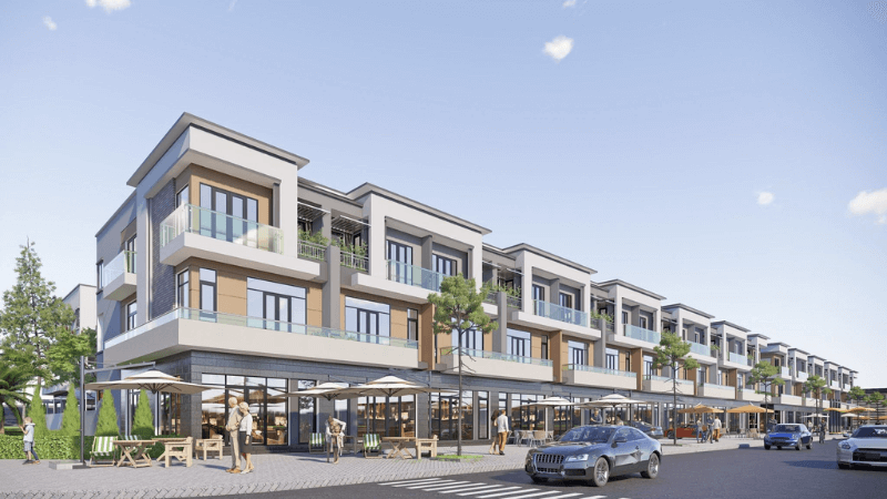 Tổng quan vị trí các căn Shophouse tại Vinhomes Green Paradise