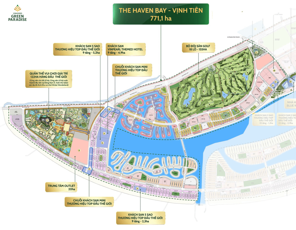 Khu The Haven Bay Vinhomes Green Paradise Cần Giờ