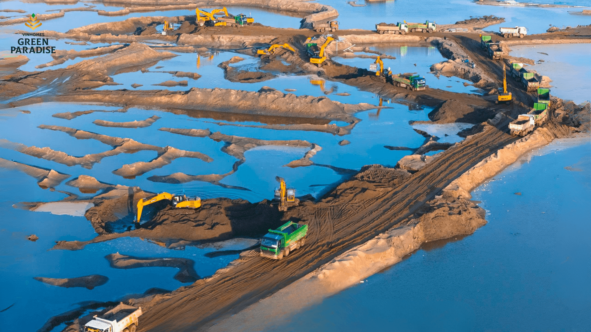 Tiến độ thị công thực tế Vinhomes Green Paradise tháng 10