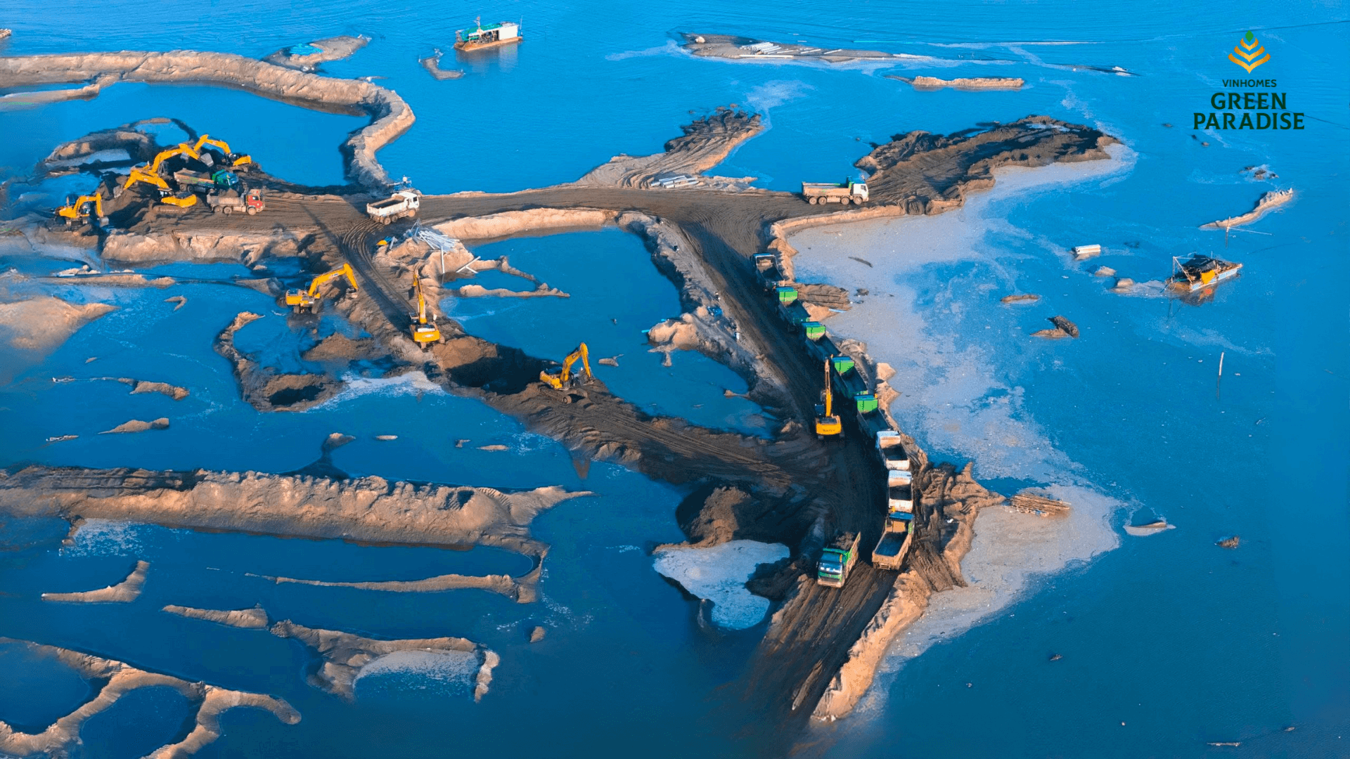 Tiến độ xây dựng Vin Cần Giờ tháng 10