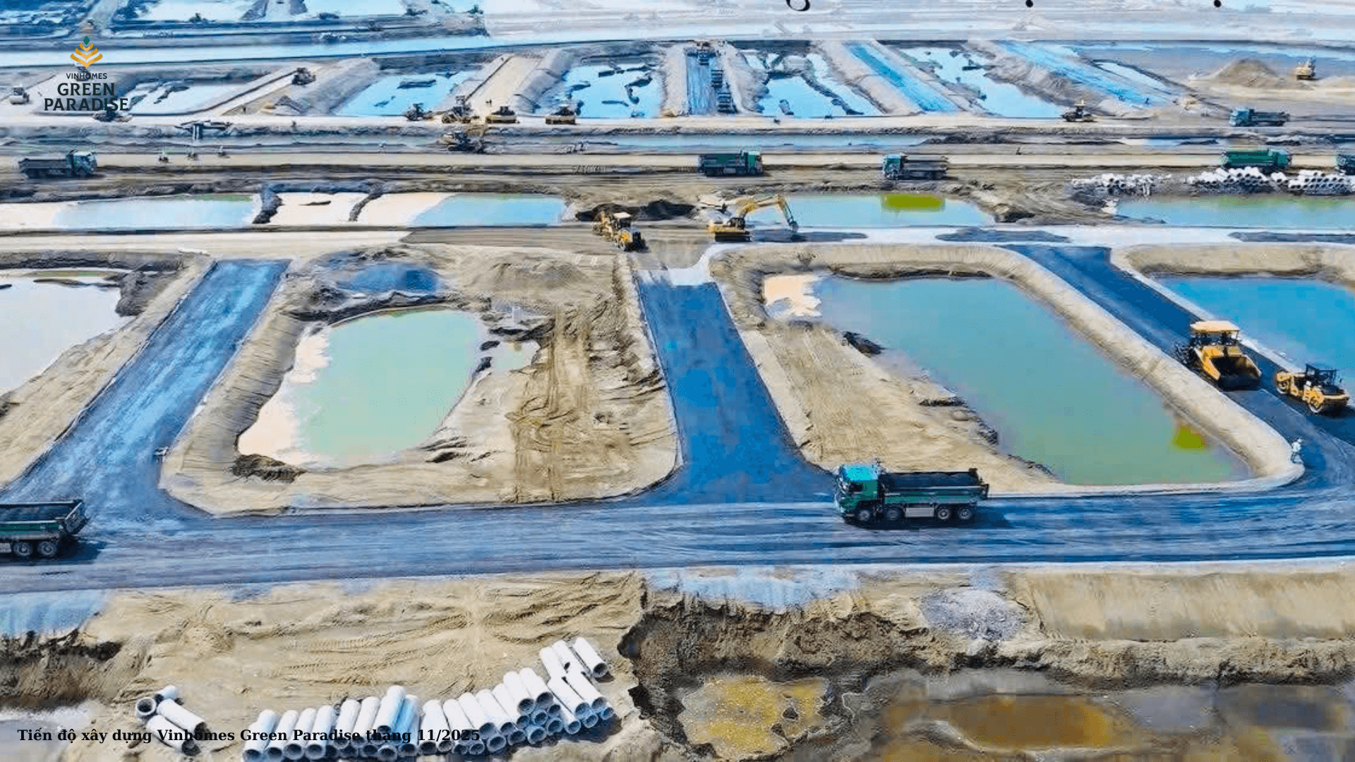 Tiến độ thi công thực tế Vin Cần Giờ