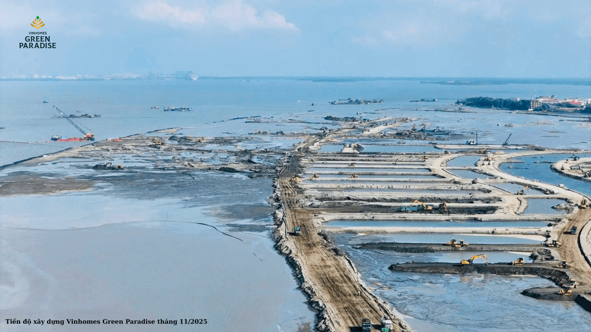 Tiến độ xây dựng Vinhomes Green Paradise tháng 11/2025