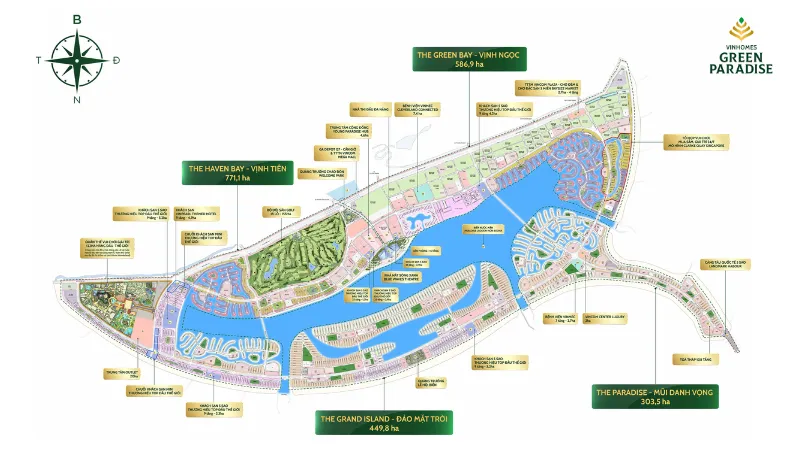 Mặt bằng Vinhomes Green Paradise Cần Giờ